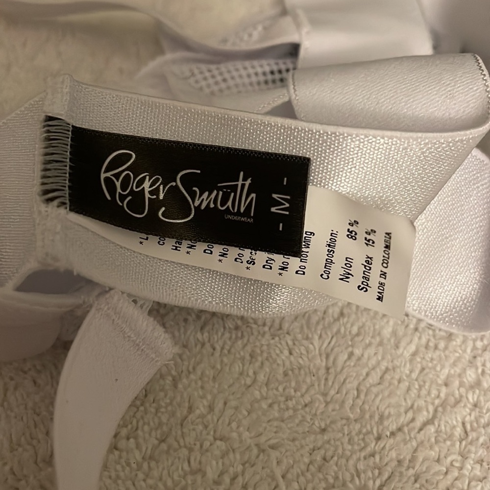 White Mesh Jockstrap Brief with Branded Elastic Waistband - Picture 3 of 3
